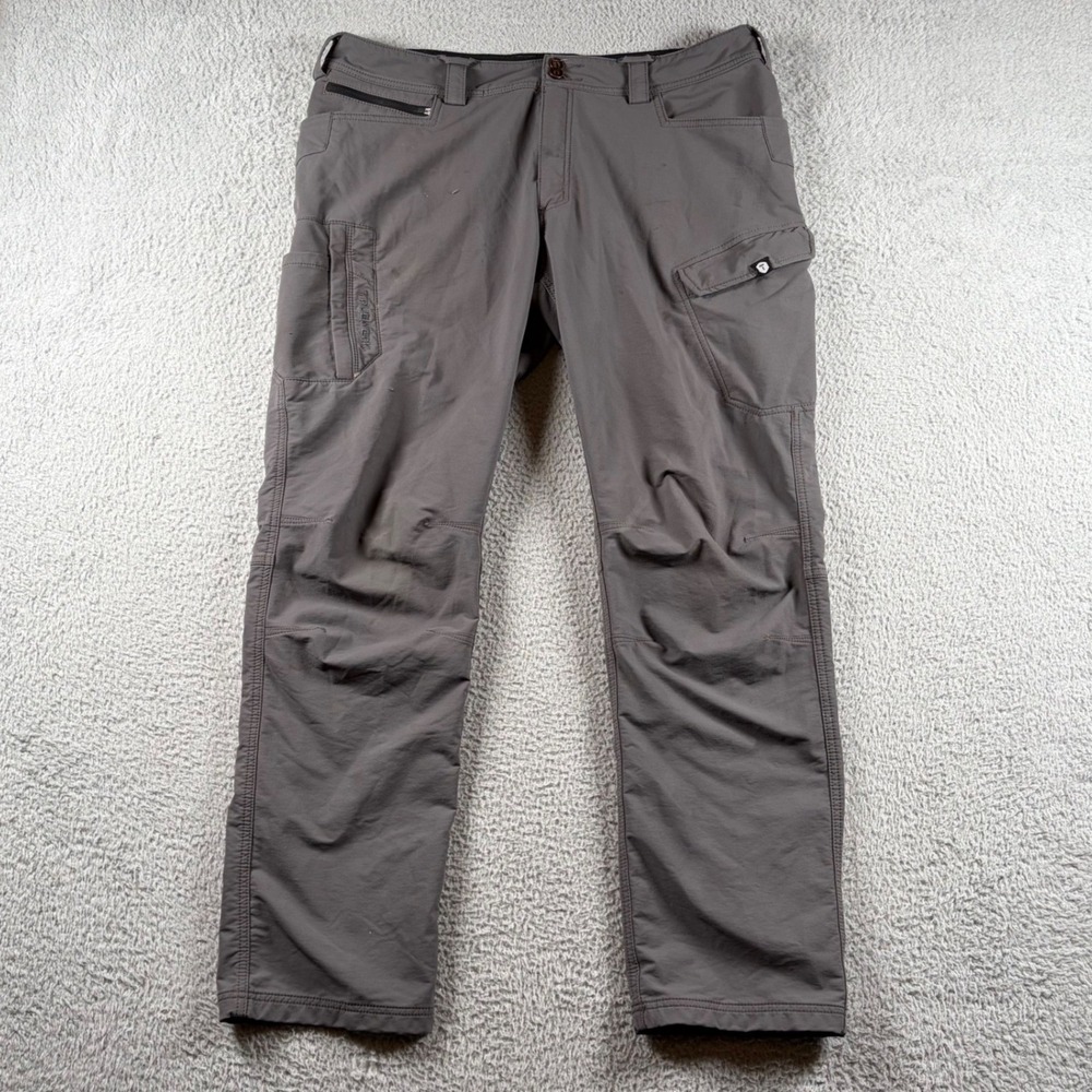 Truewerk T2 WerkPants Mens 38x32 Grey Technical Work Cargo Pants Stretch Utility